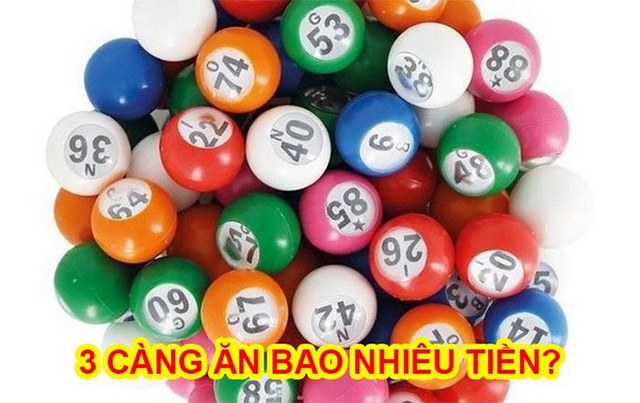 sổ số 3 càng ăn được bao tiền